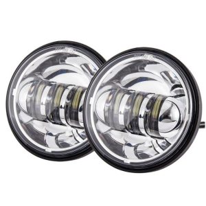 Mutur 12V Led Bozza li Tgħaddi 4.5 'Id-Dawl taċ-Ċpar Led Għal Harley Davidson 4 1/2 Inch Round Bozza taċ-Ċpar