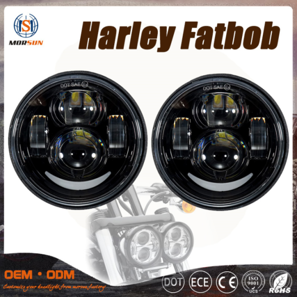 4.65 Inch Fat Bob Dual Headlight