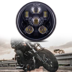 5-3 / 4 Inch 5.75 Inch Round LED Projezzjoni LED Headlight Għal Harley Muturi