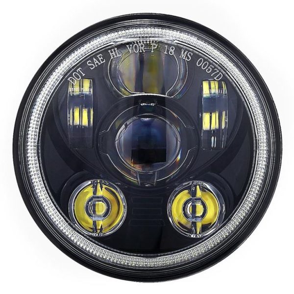 5.75 Led Halo Headlights Għall-Mutur Harley Davidson VRSCDX Dyna FLSTSC