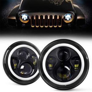 7 Inch Led Halo Dwal Għall-Jeep Wrangler JK CJ TJ Harley Davidson Hummer H2 Royal Enfield Aċċessorji tal-Karozzi