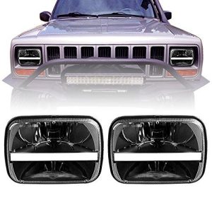 DOT SAE 5x7 Led Headlights Għal Truck Jeep Cherokee XJ Jeep YJ Truck GMC