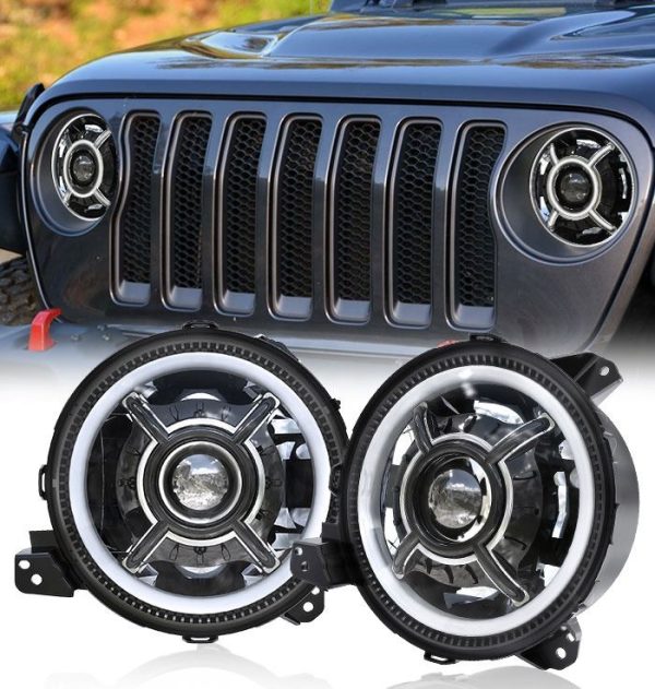 Għal Jeep Wrangler JL 2018 2019 9 Inch Headlight For Jeep Gladiator 2020 Headlights