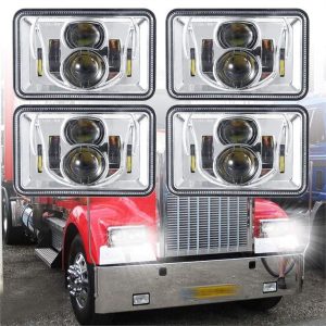 H4656 4x6 Led Headlights Għal Freightliner FLD120 FLD132 FLD112 4x6 Led Projector Headlights