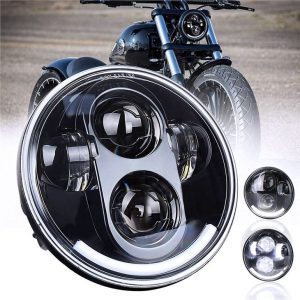 Headlights tal-Projettur Led tal-Mutur ta ’Lumen Għoli 5.75” Headlight Led 12v Headlight Għal Harley Davidson