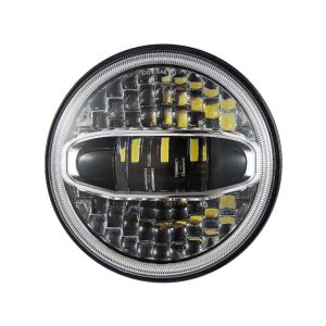 LED 7 Inch Headlight għal Jeep Wrangler JK u Harley