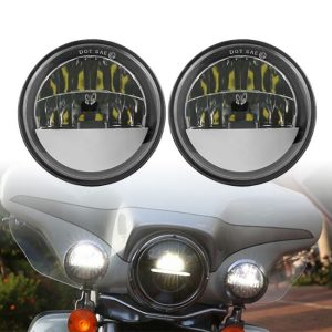 Morsun 4.5inch LED Fog Light Għall Harley Road Glide Motorbike Fog Lamp