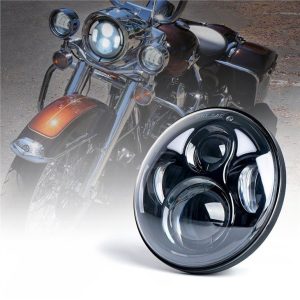 Morsun 5.75inch Round Headlight Għal Harley Davidson 12v 24v H4 Headlamp