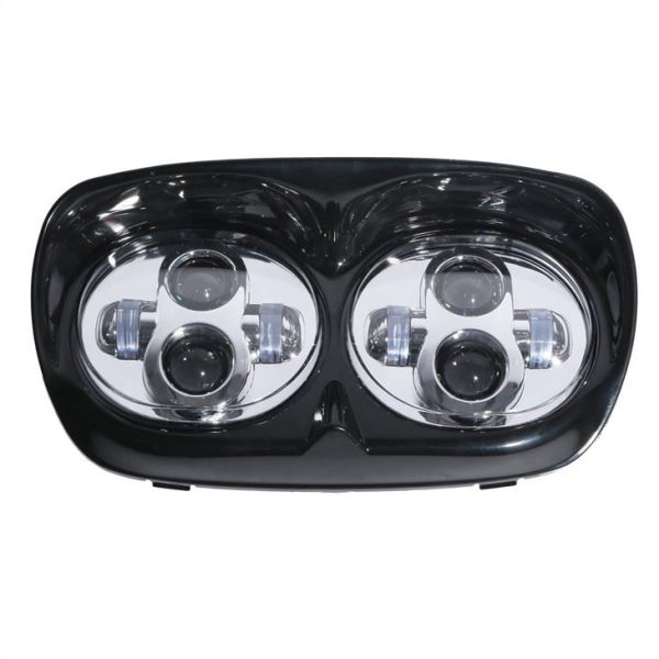 Morsun 5.75inch Dual LED Headlight Għal Harley Road Glide Ultra Motorbike Projector Headlights