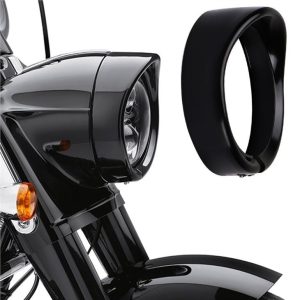 Morsun 7inch Round LED Mutur Headlight Ring Bracket Għal Harley FLD