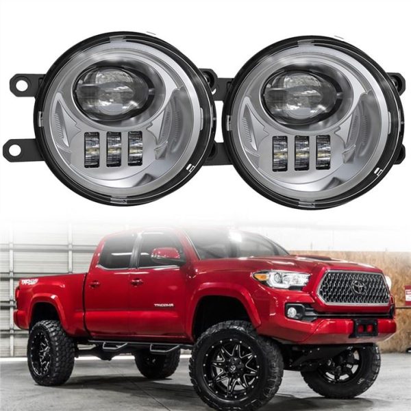 Morsun Black Chrome 12V LED Dawl taċ-Ċpar Għat-Toyota 2016 2017 2018 2019 Tacoma