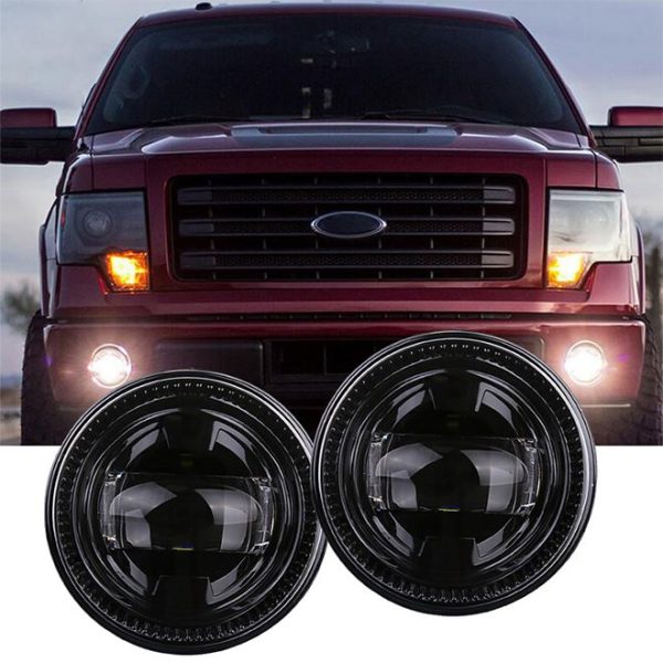 Aċċessorji tal-Karozzi Morsun Dawl taċ-Ċpar Led Tond 4.5 '' Għal Ford Ranger 2008-2011 Expedition 07-15