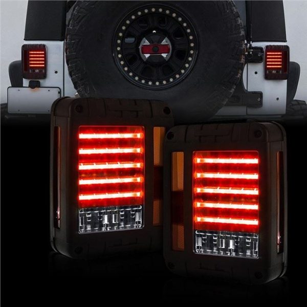 Lampa tar-Rivers tal-Karozza Morsun Għall 2007-2017 Jeep Wrangler JK Dawl ta 'Waqfa Safra Ħamra