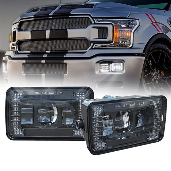 Morsun DOT SAE Approvat LED Projector Fog Lights Għall-2015-2020 Ford F150 F-150 2017-2018 Super Duty