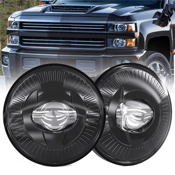 Morsun Front Drum Bumper Round Led Fog Light Għal Chevrolet Chevy 07-15 Silverado 14-15