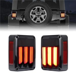 Morsun Lighting Tail Fan Għal Jeep JK 12v Brake Turning Light Reverse