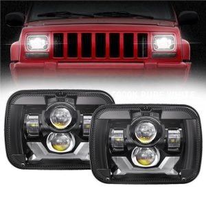 Rettangola 5x7 Led Headlights Jeep Cherokee XJ Jeep Wrangler YJ Truck GMC Headlights