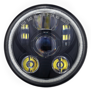 Bi nhar Ġdid Ħaddiem Dawl ta 'Angel Eyes Halo 5.75 Inch Led Headlight For Harley