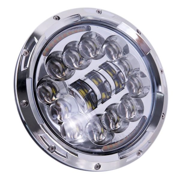 Round 7 pulzier 90w Led Mutur tal-headlight 12v H4 Led Light